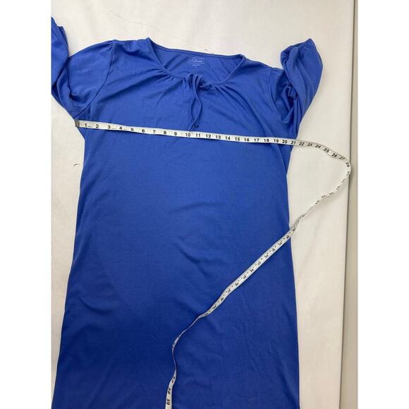 L.L. Bean Supima Cotton Knit Dress Tie Soft Beach Vacation Cover-Up - Large - Picture 3 of 8